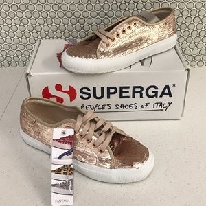 Superga 2750 PairFlex Sequin Platform 8.5